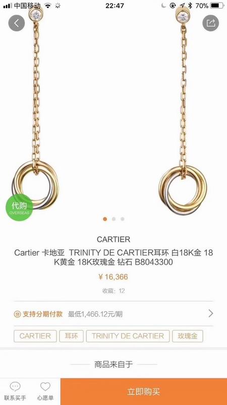 Cartier earring 03lyx25